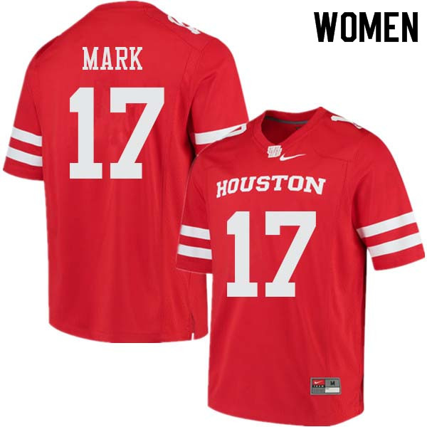 Women #17 Terry Mark Houston Cougars College Football Jerseys Sale-Red